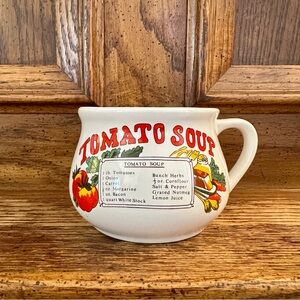 VINTAGE Tomato Soup Recipe Mug
